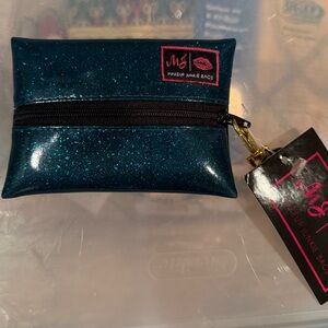 Blue Glitter Makeup Junkie Micro Bag